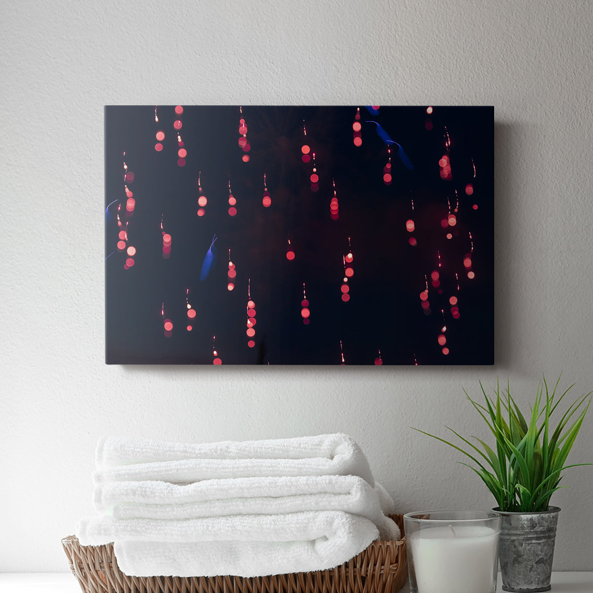 Crimson Constellation - Canvas Art Print