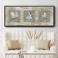 Burlap Music Ornaments - Floater Framed Canvas Print