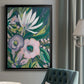 Purple Jungle Garden II - Modern Framed Canvas Print