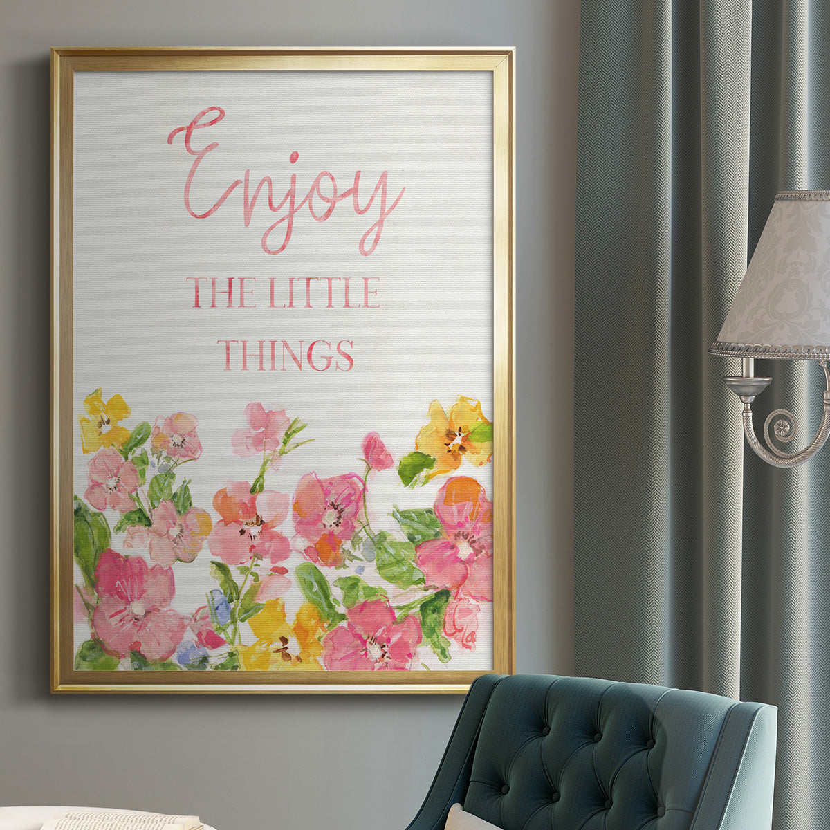 Little Things - Modern Framed Canvas Print