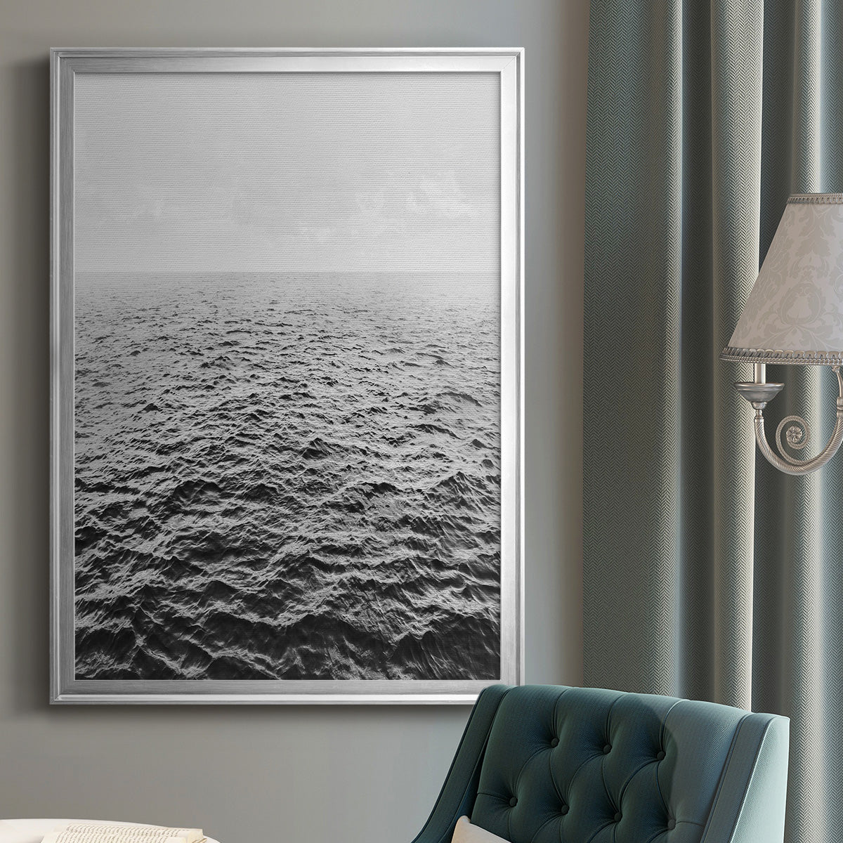 Rolling In - Modern Framed Canvas Print