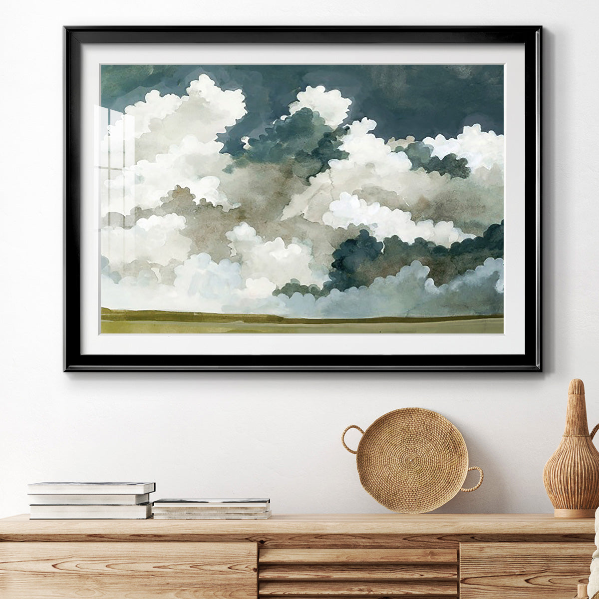 Vast Neutral Sky III Premium Framed Print - Ready to Hang