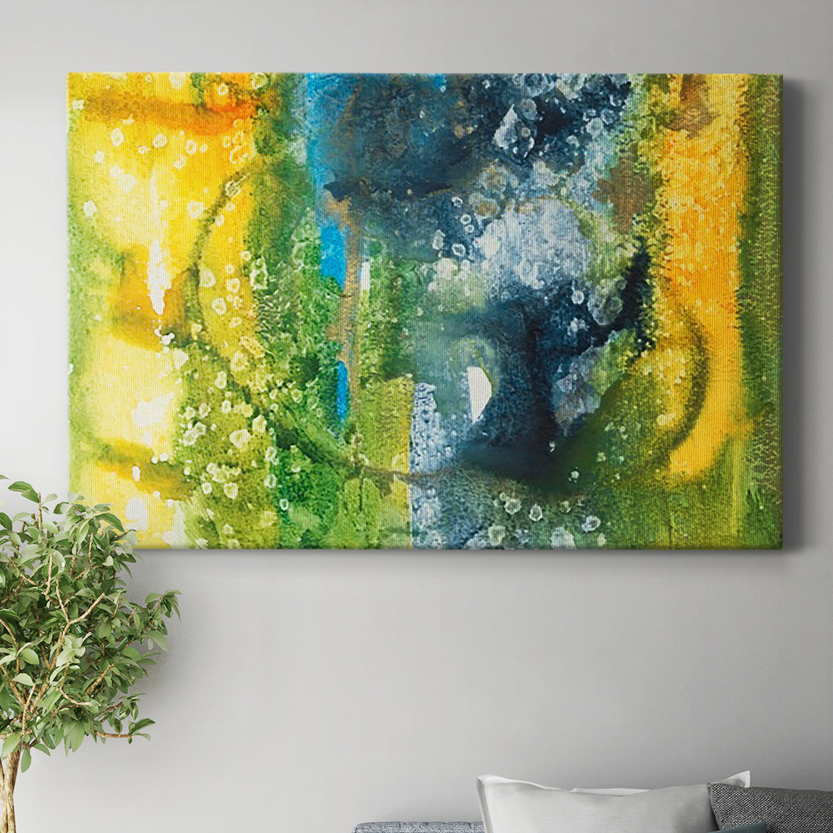 Aquatic Energy III Premium Gallery Wrapped Canvas - Ready to Hang