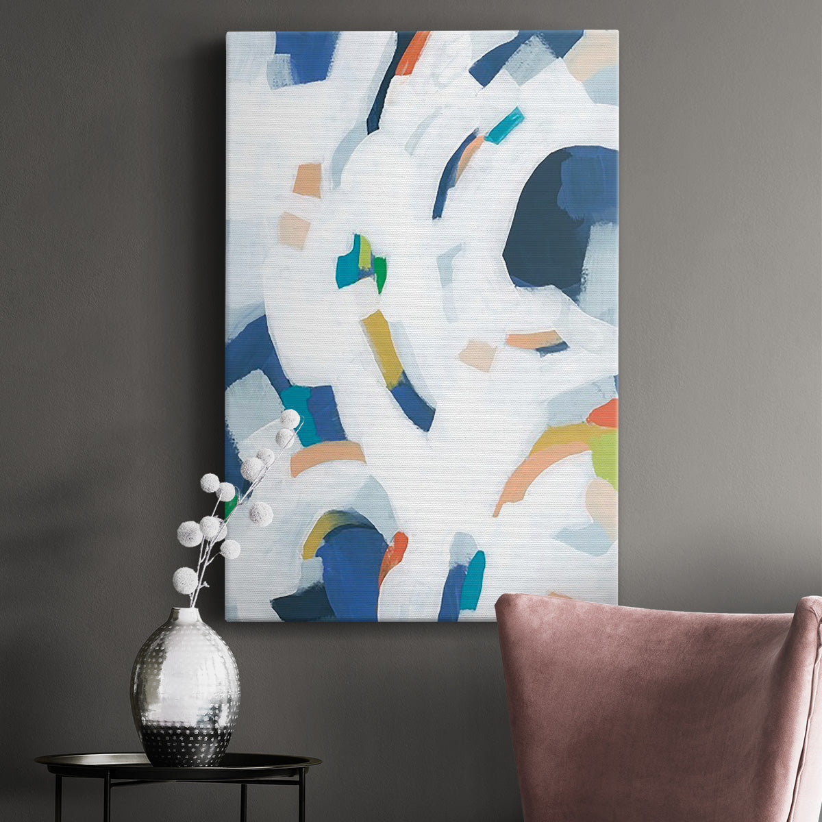 Bright Orbit II Premium Gallery Wrapped Canvas - Ready to Hang