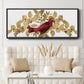 Red Bird Christmas Collection D - Floater Framed Canvas Print