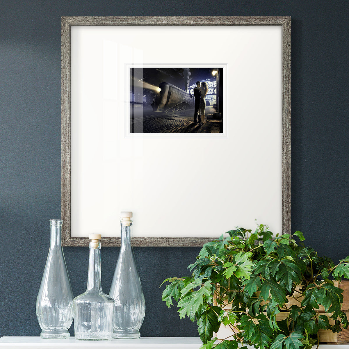 Train Depot Premium Framed Print Double Matboard