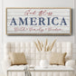 God Bless America - Floater Framed Canvas Print