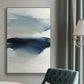 Waves I - Framed Premium Gallery Wrapped Canvas L Frame - Ready to Hang