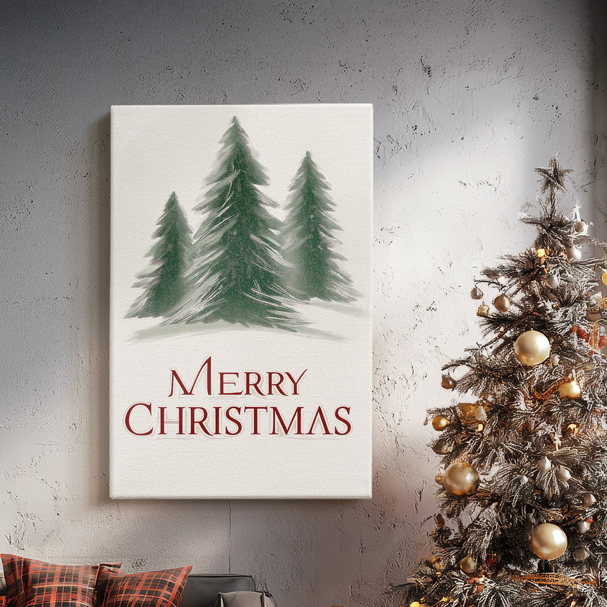 Frostlit Snow Blessing - Canvas Art Print