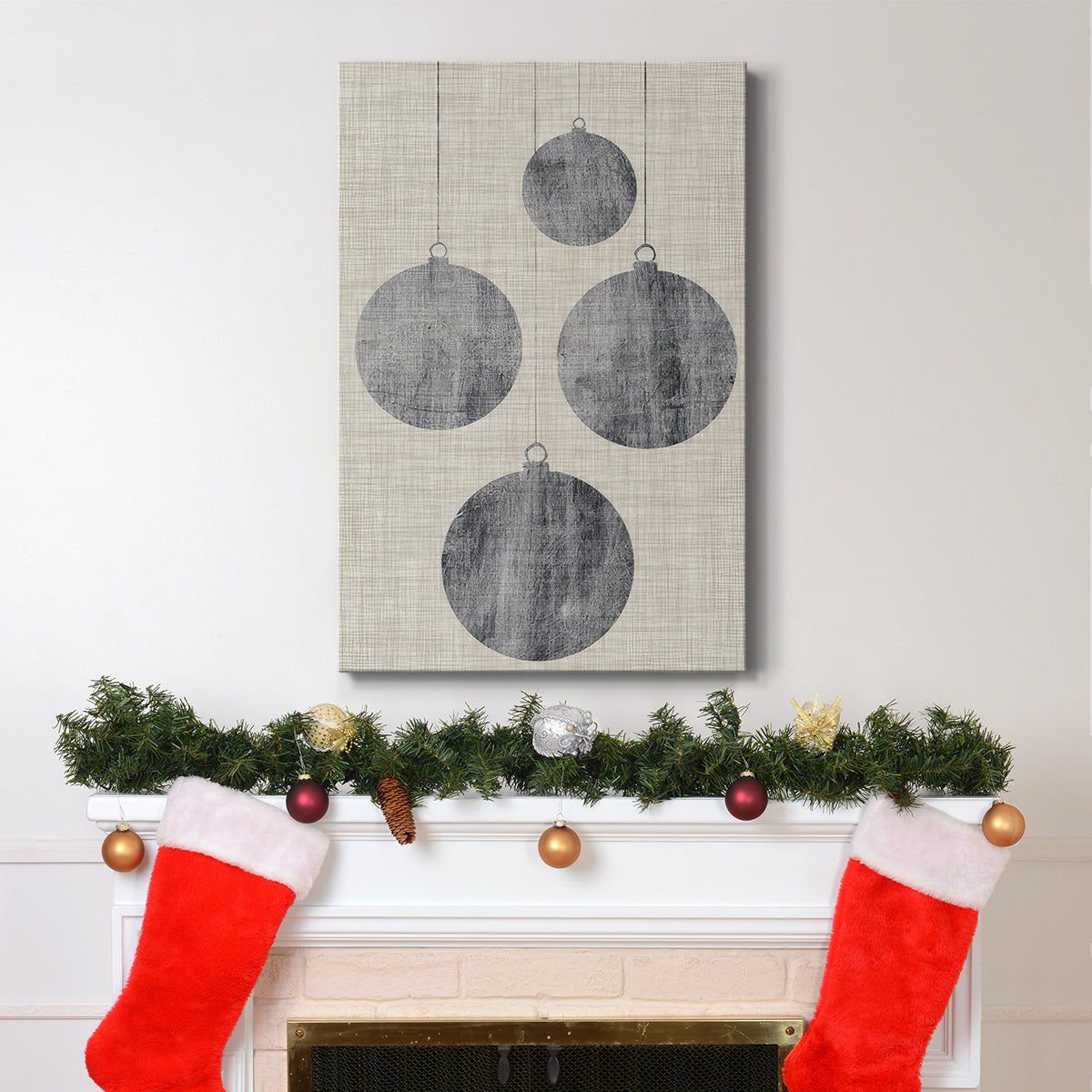 Sophisticated Christmas Collection E - Gallery Wrapped Canvas