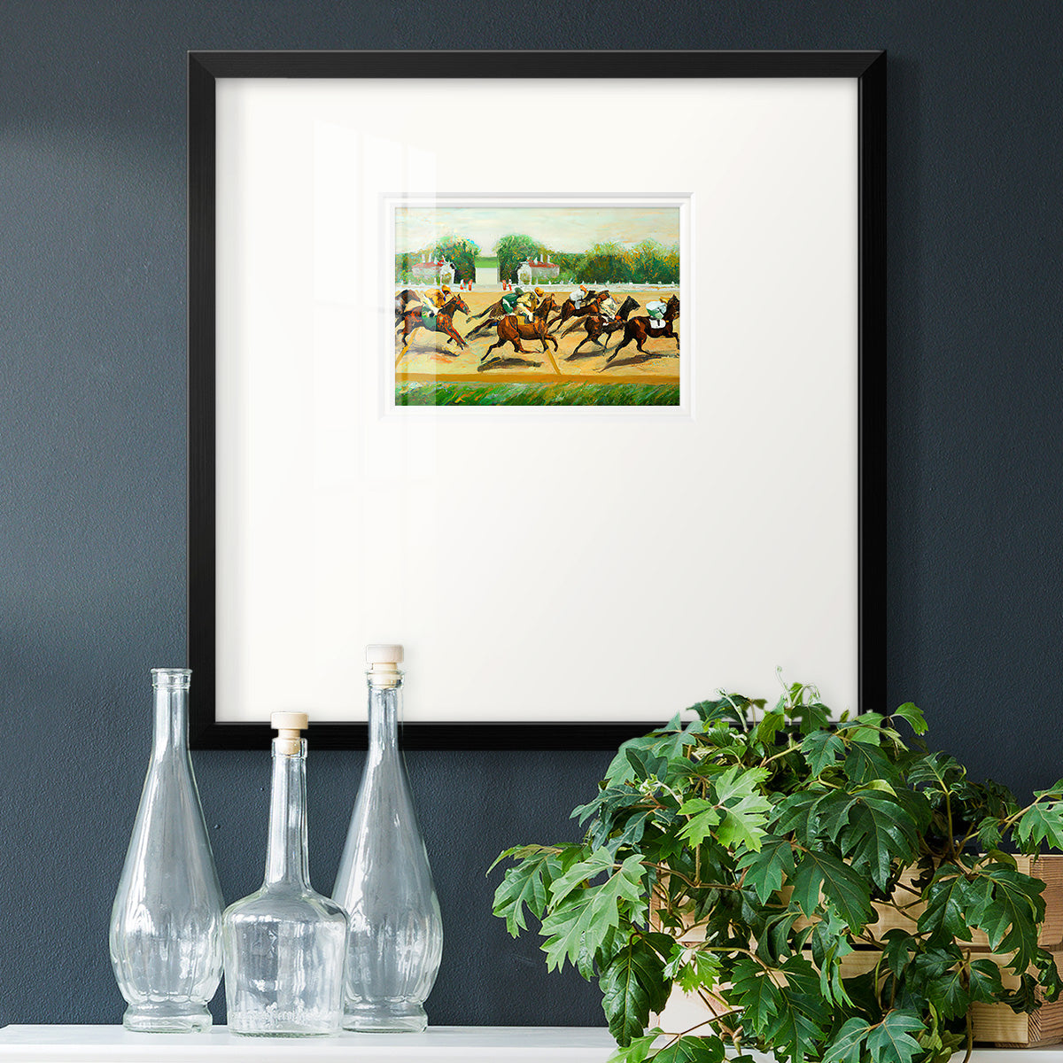 Dat at the Race III Premium Framed Print Double Matboard