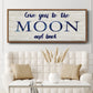 Moon and Back - Floater Framed Canvas Print