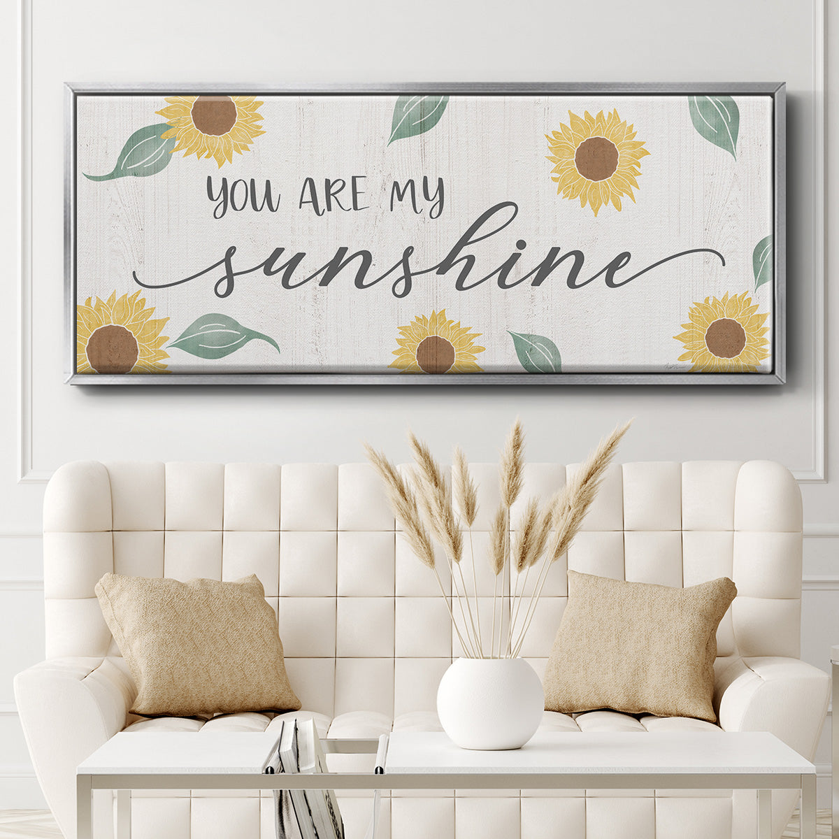 You Are My Sunshine - Floater Framed Canvas Print