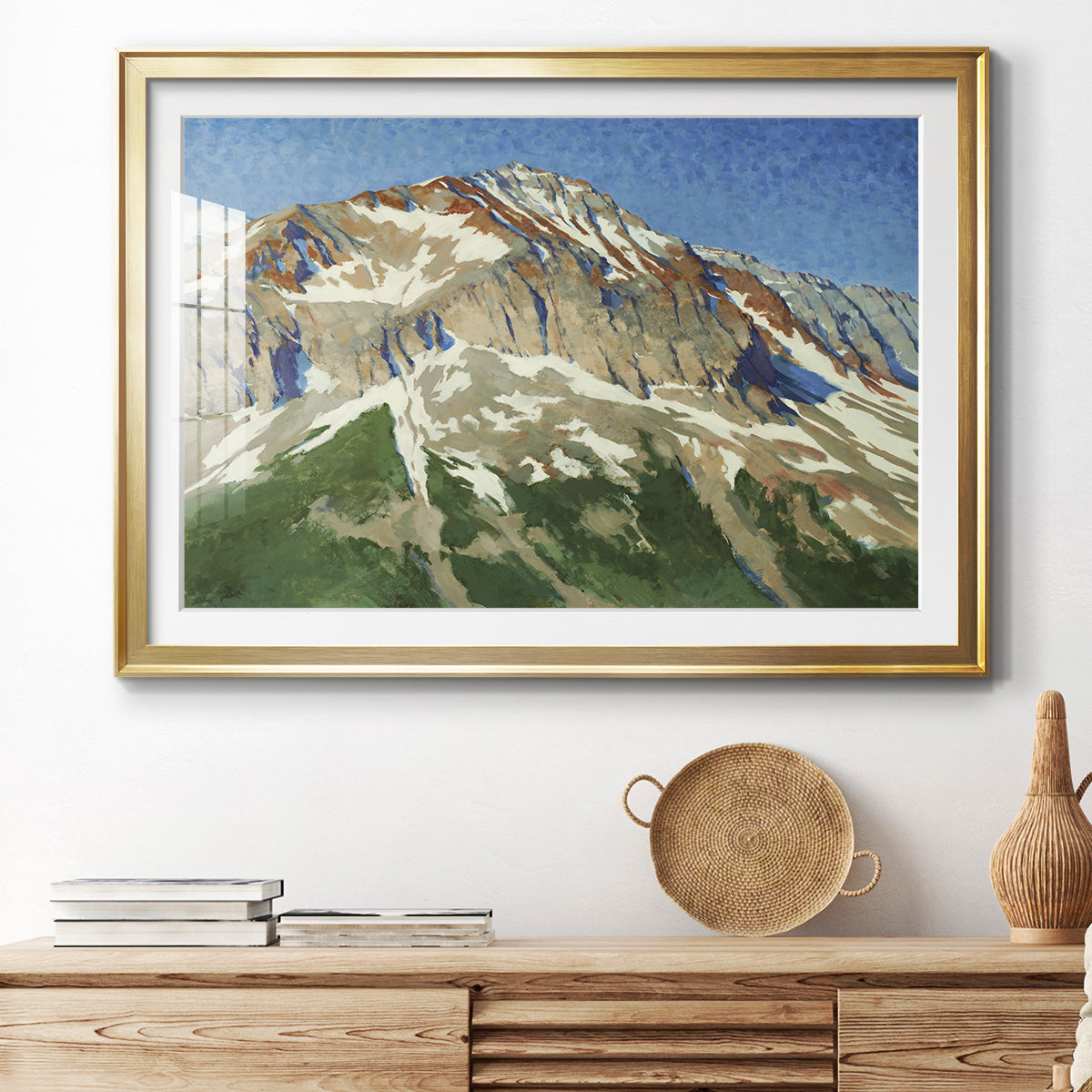 Vermillion Ascent Premium Framed Print - Ready to Hang