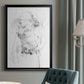 Graphite Abstract IV - Modern Framed Canvas Print