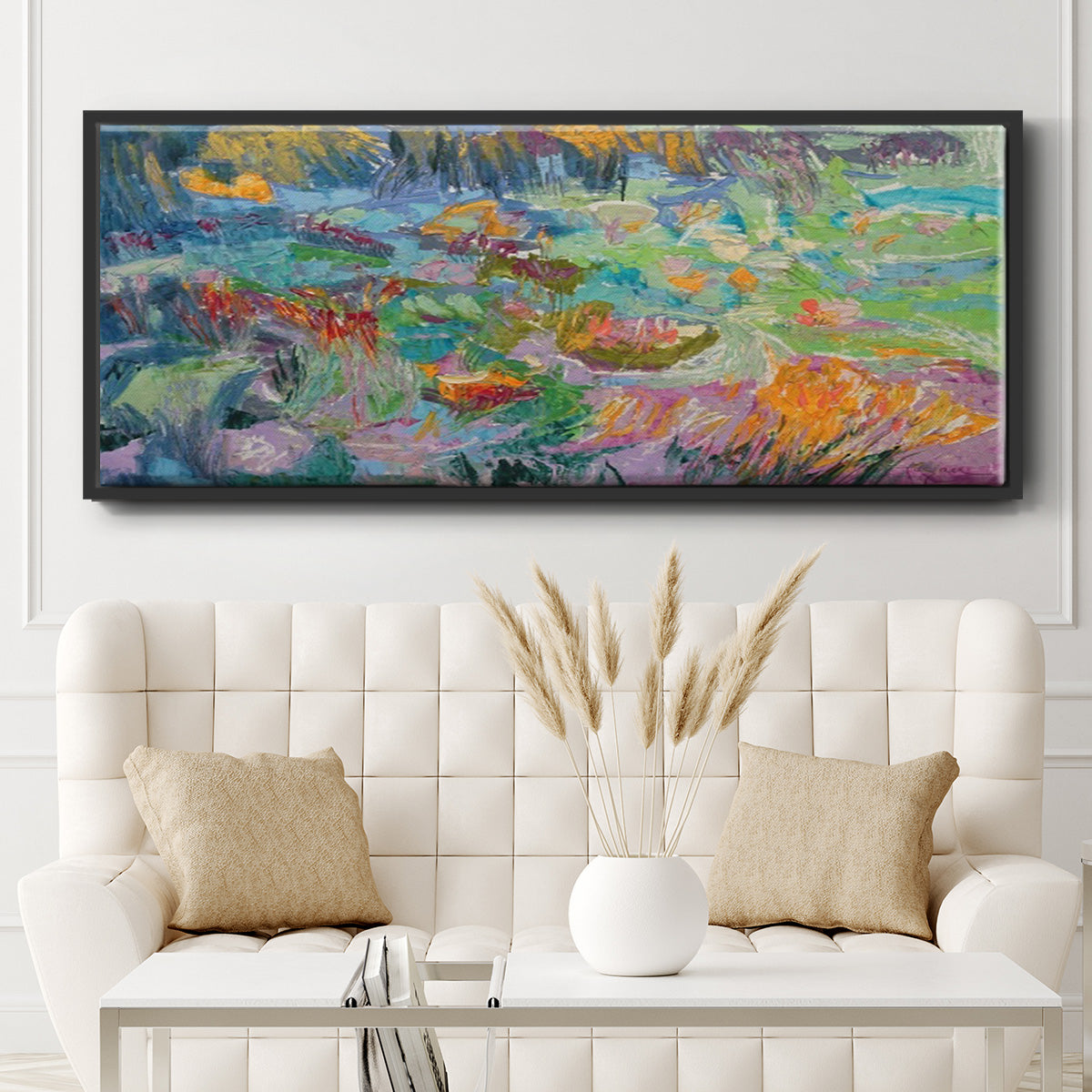 Morning Prayer - Floater Framed Canvas Print