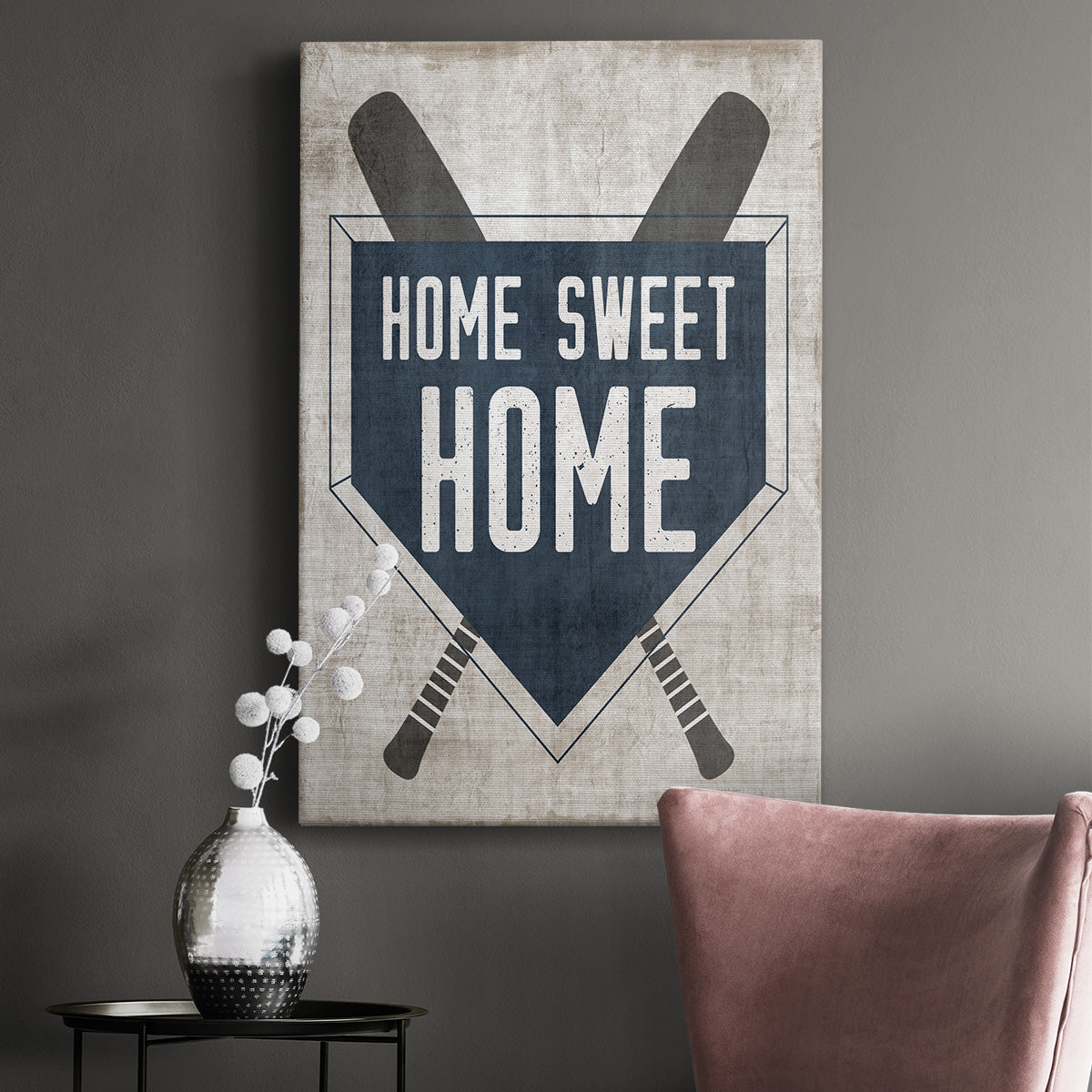 Home Sweet Home Base Premium Gallery Wrapped Canvas - Ready to Hang