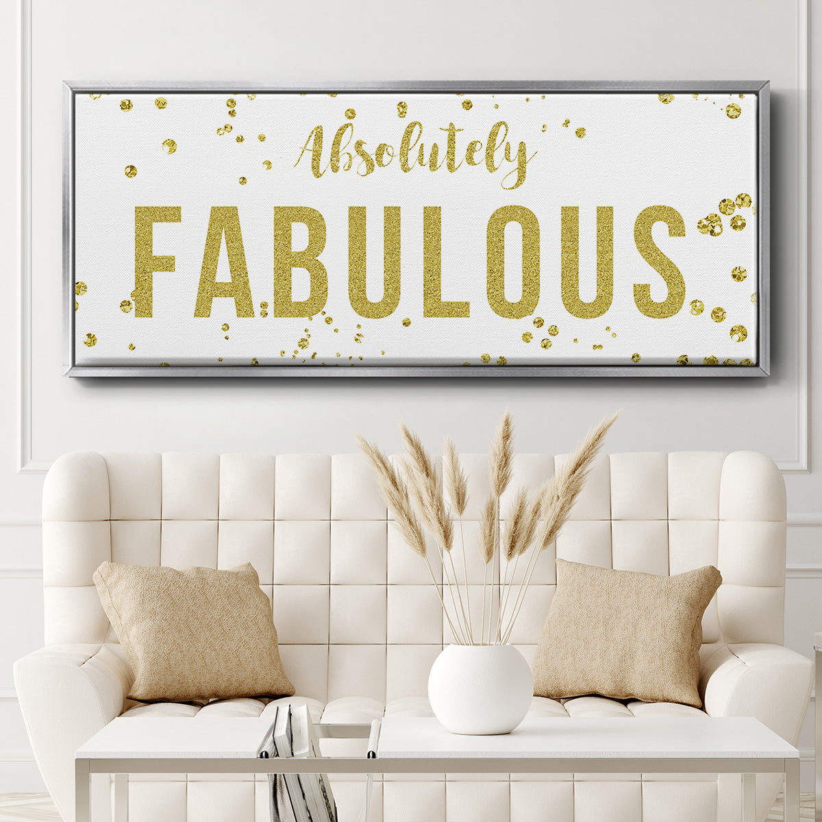 Fabulous - Floater Framed Canvas Print