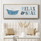Relax and Soak - Floater Framed Canvas Print