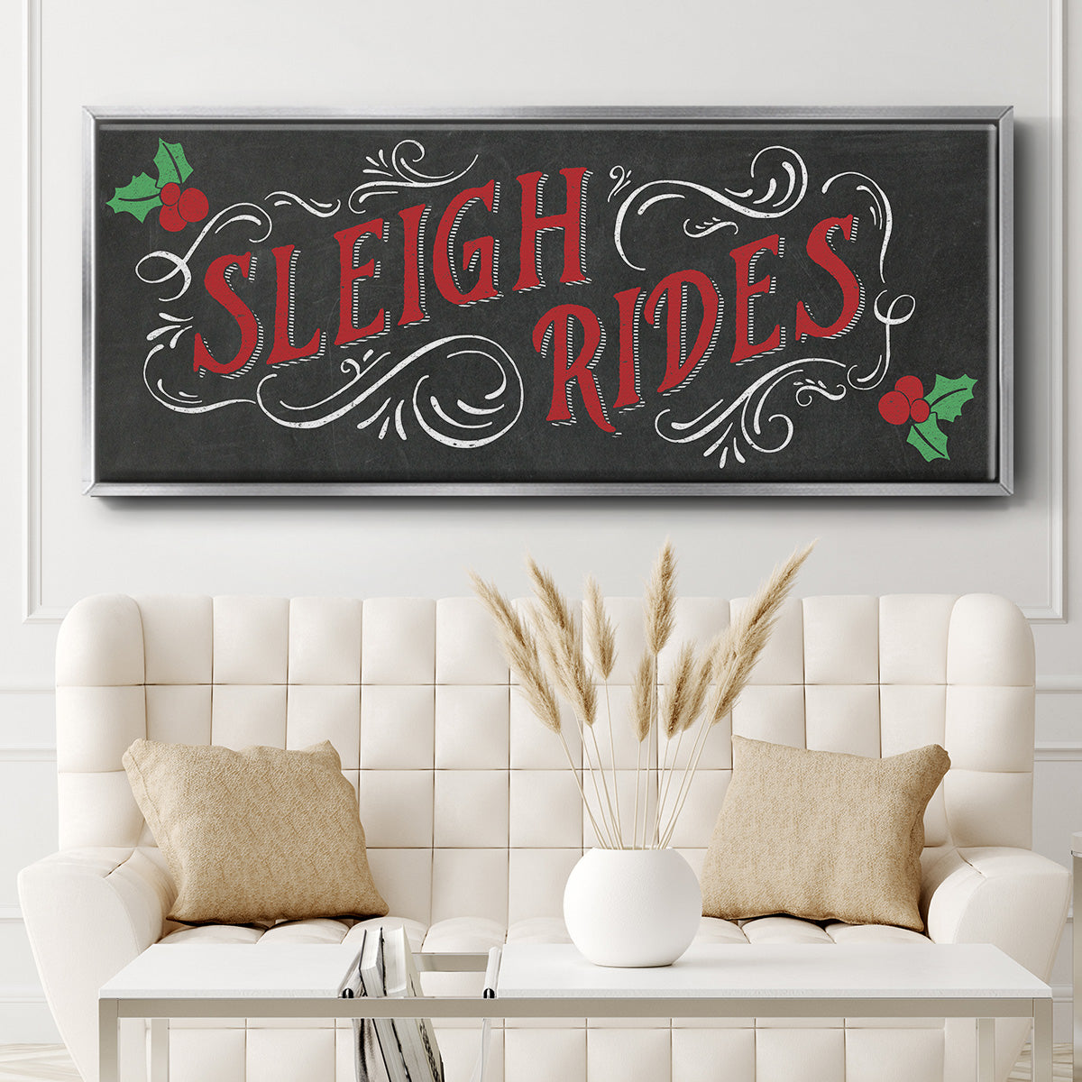Sleigh Rides - Floater Framed Canvas Print