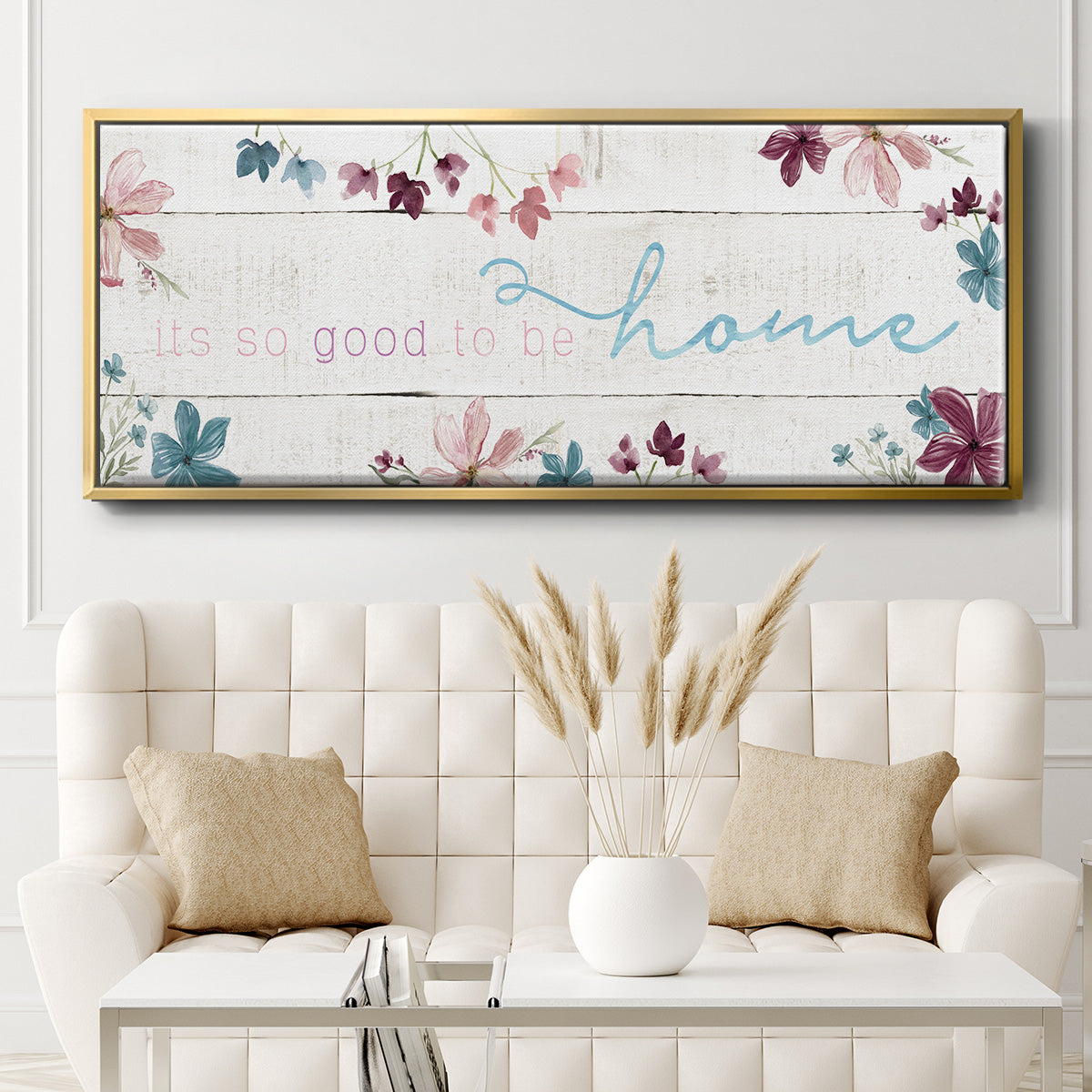 Good To Be Home - Floater Framed Canvas Print