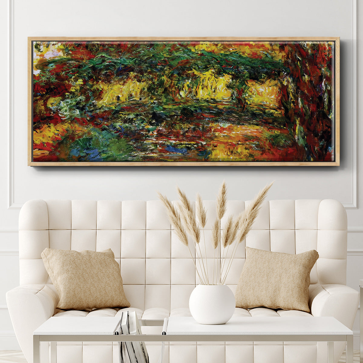 The Japanese Bridge, 1922 - Floater Framed Canvas Print