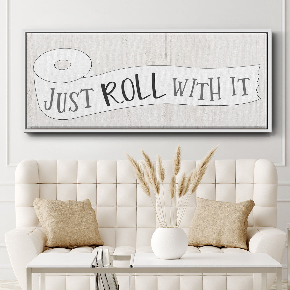 Just Roll - Floater Framed Canvas Print