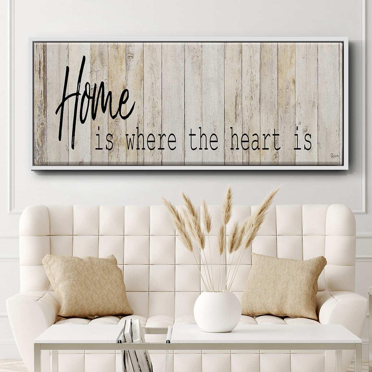 Home - Floater Framed Canvas Print