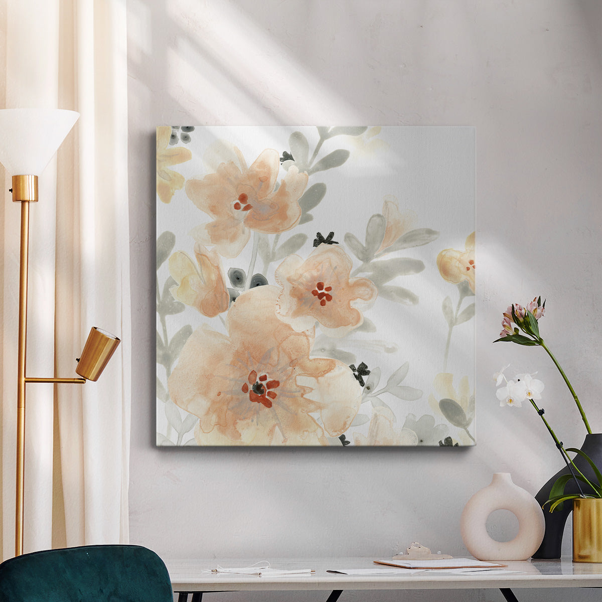 Blush Garden III - Canvas Art Print