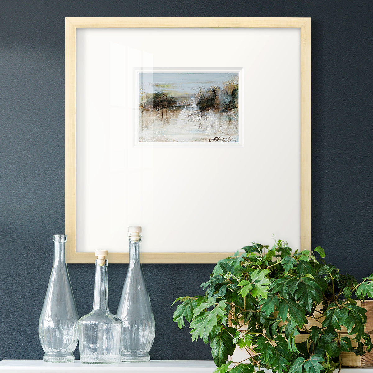 Wintery Horizon I Premium Framed Print Double Matboard