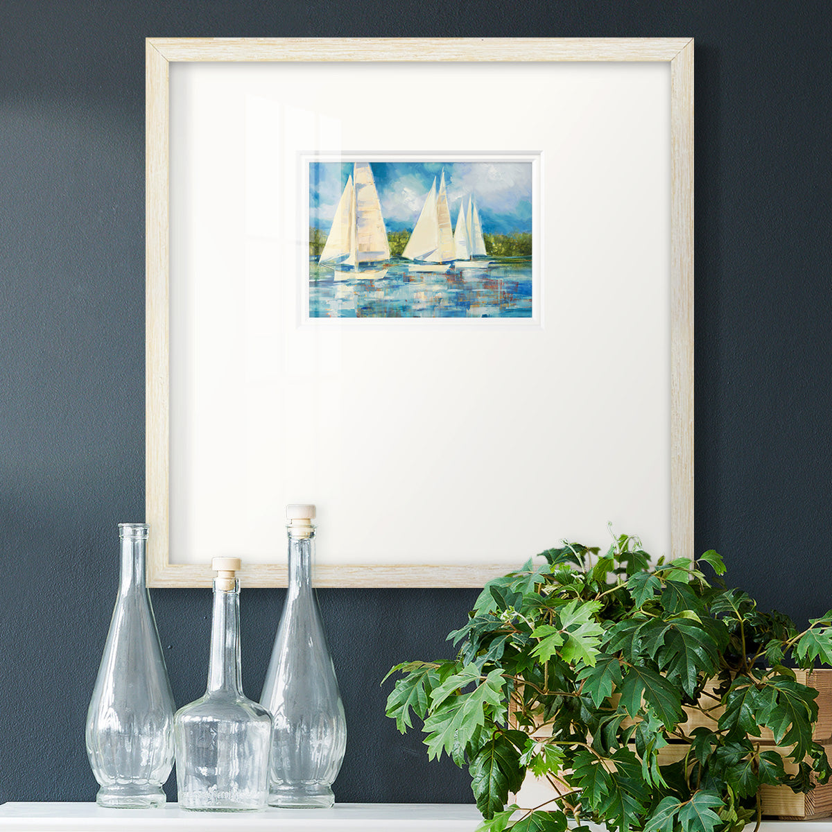 Clear Sailing Premium Framed Print Double Matboard