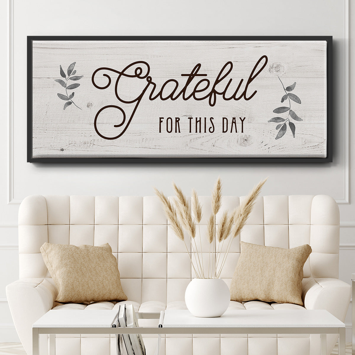 For this Day - Floater Framed Canvas Print