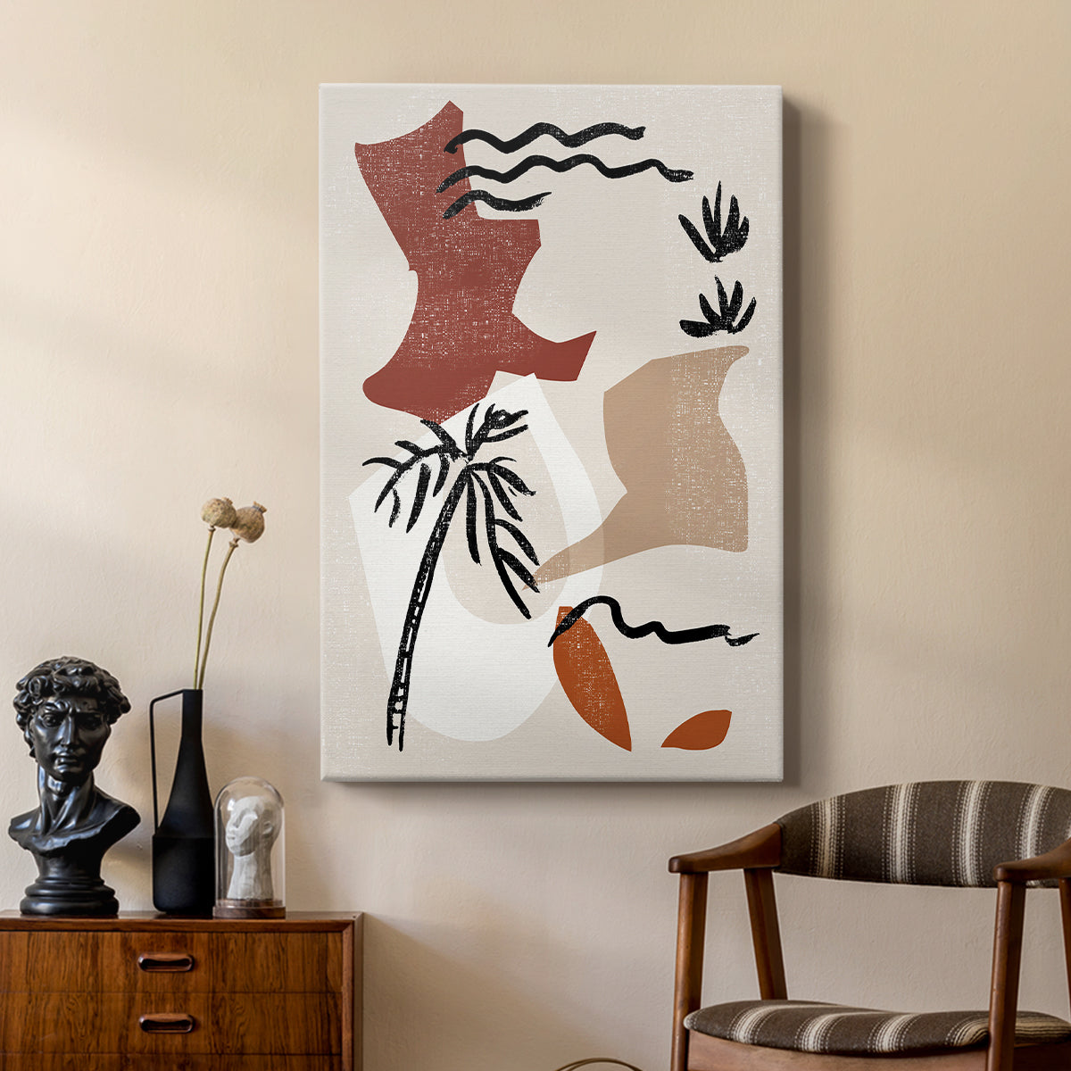 Soft Palms II - Canvas Art Print