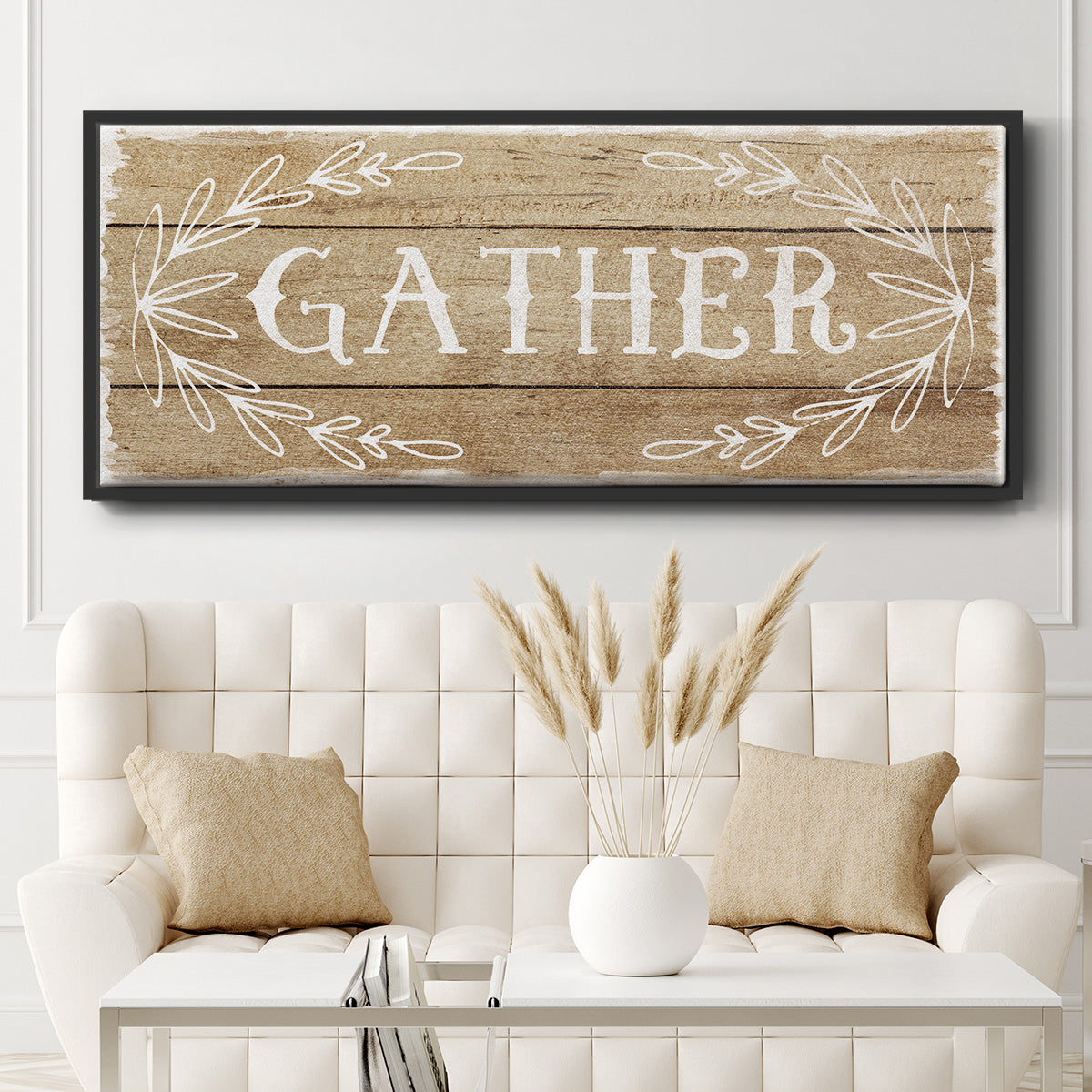 Gather - Floater Framed Canvas Print