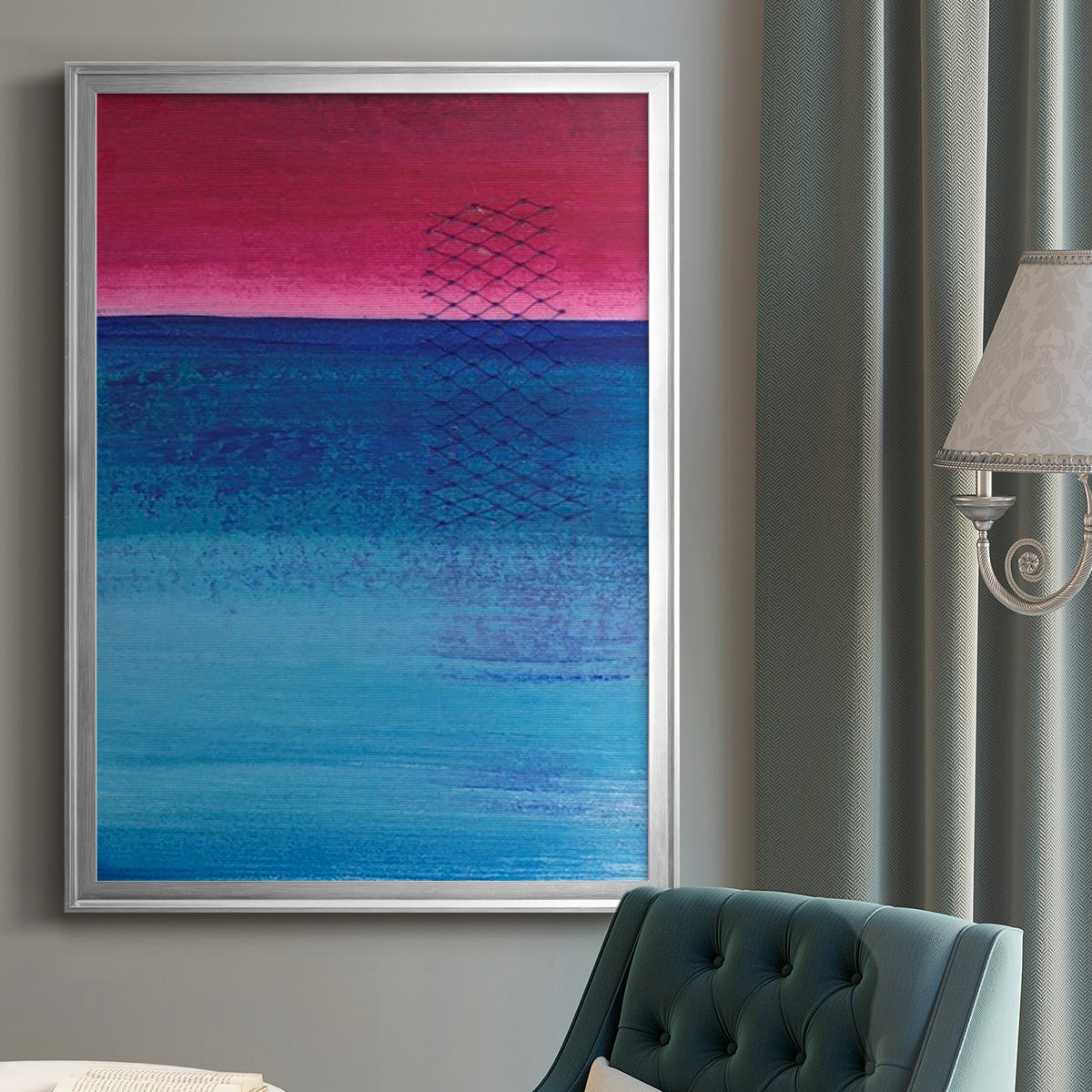 Gently Oppose I - Modern Framed Canvas Print