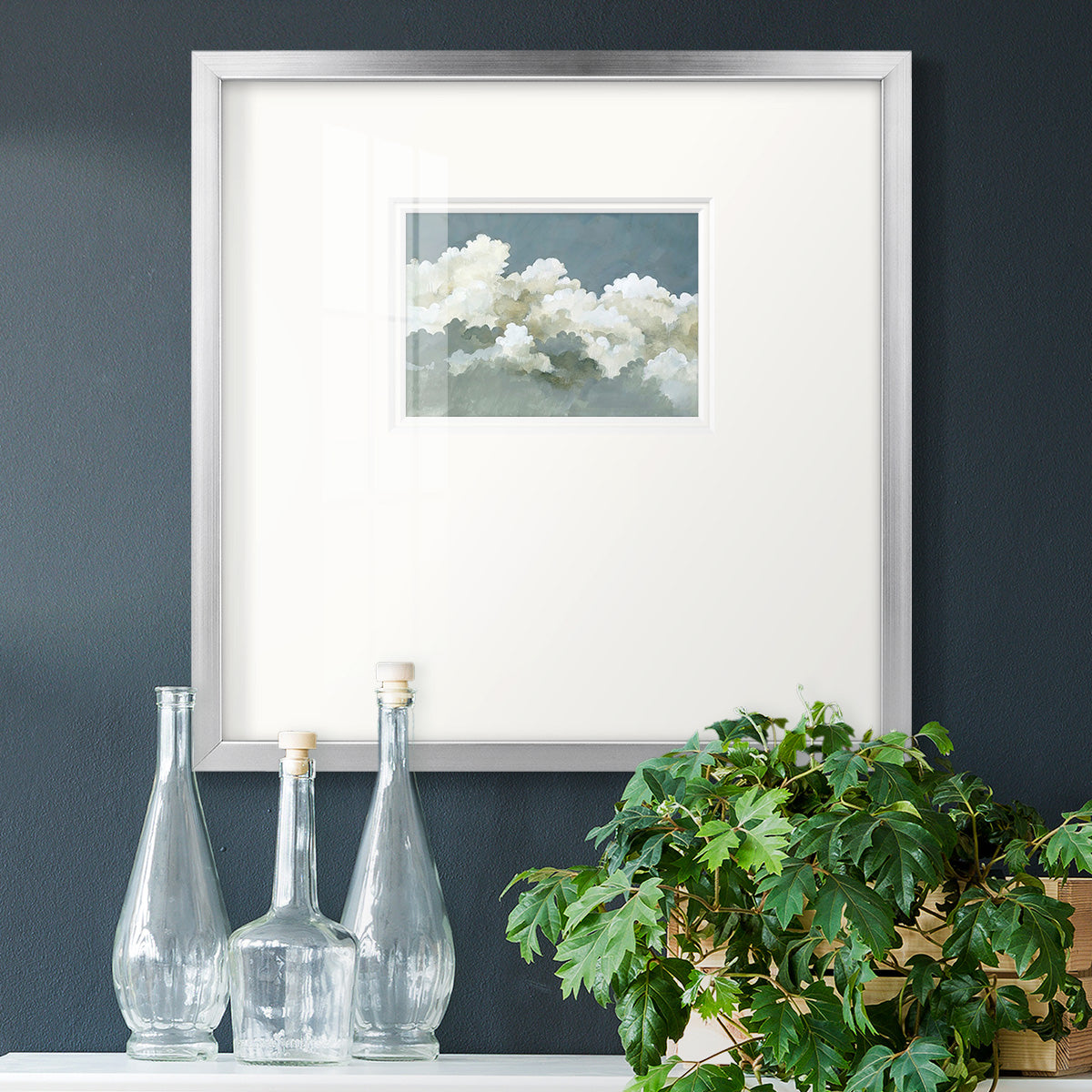 Big Clouds III Premium Framed Print Double Matboard