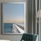 Day at the Pier - Modern Framed Canvas Print
