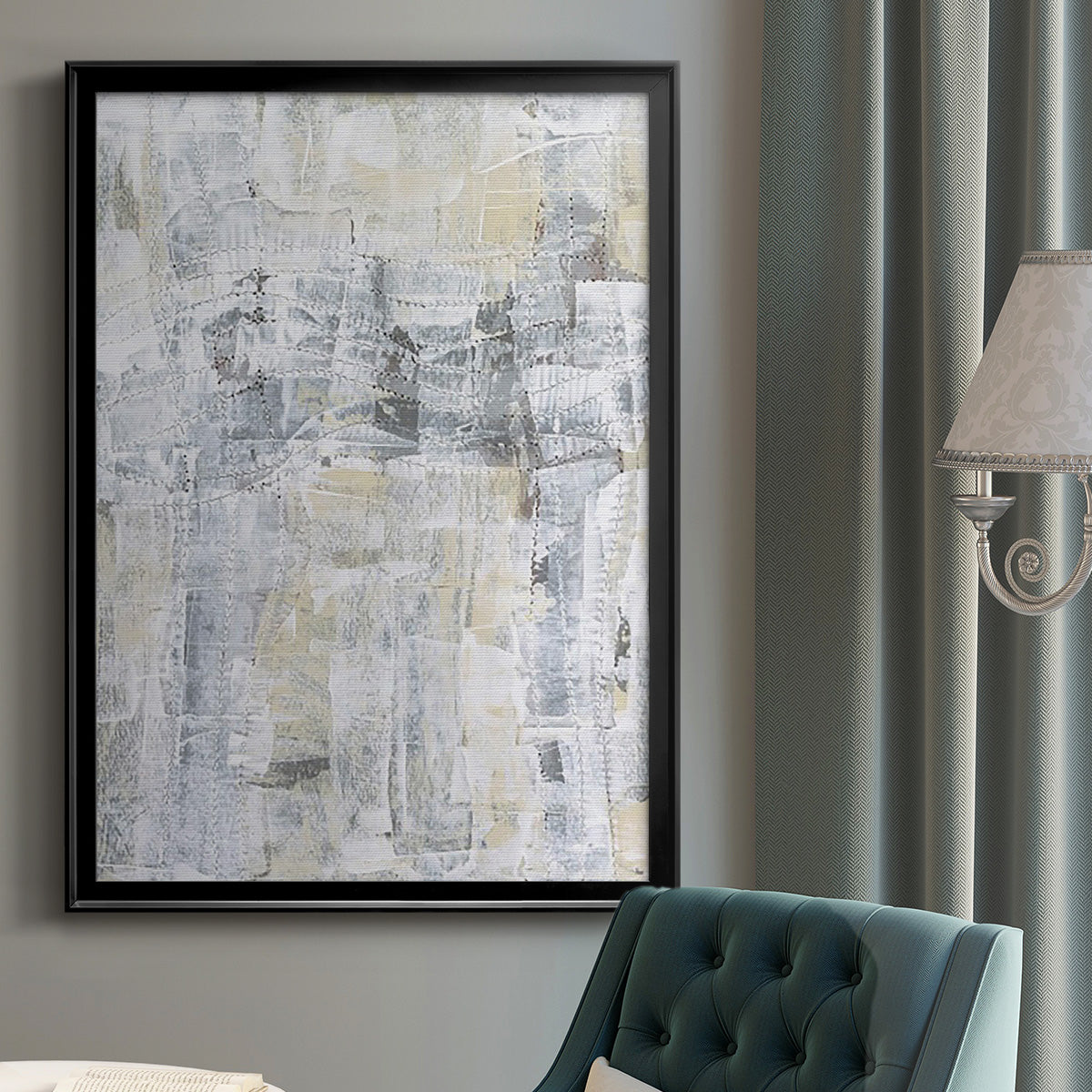 Ghost Town II - Modern Framed Canvas Print