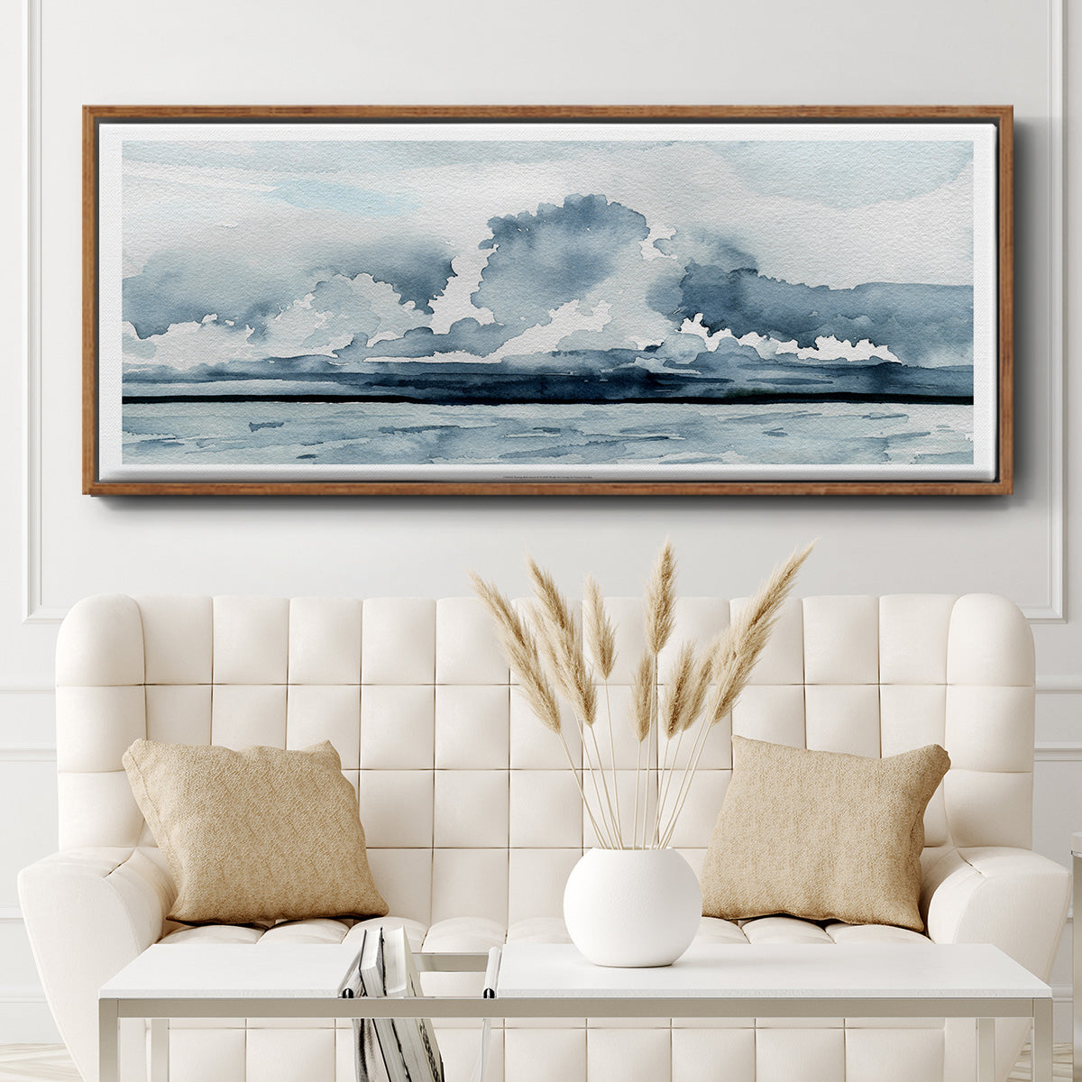 Passing Rain Storm II - Floater Framed Canvas Print