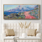 The Red Road Near Menton, 1884 - Floater Framed Canvas Print