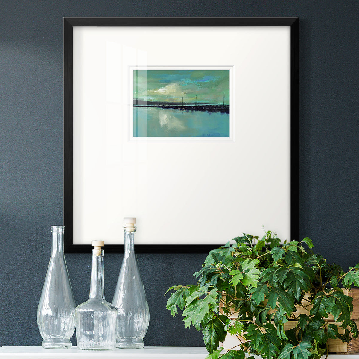 Harbor Light Premium Framed Print Double Matboard