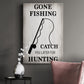 Gone Fishing Premium Gallery Wrapped Canvas - Ready to Hang