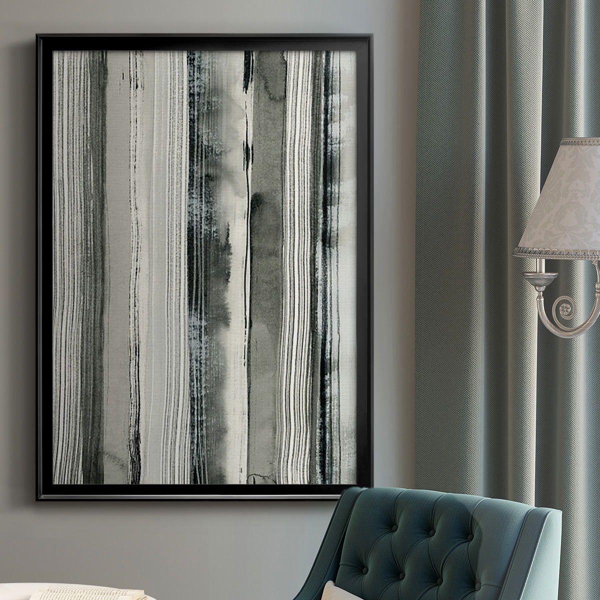 Differing Parallels I - Modern Framed Canvas Print