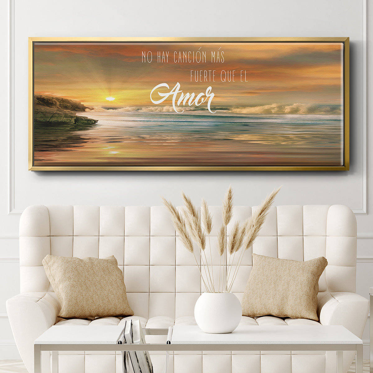 Amor - Floater Framed Canvas Print