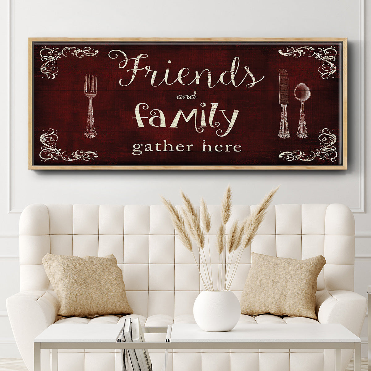 Friends and Family - Floater Framed Canvas Print
