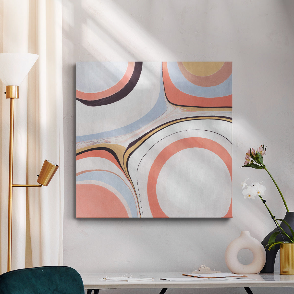 Fluid Rings I - Canvas Art Print