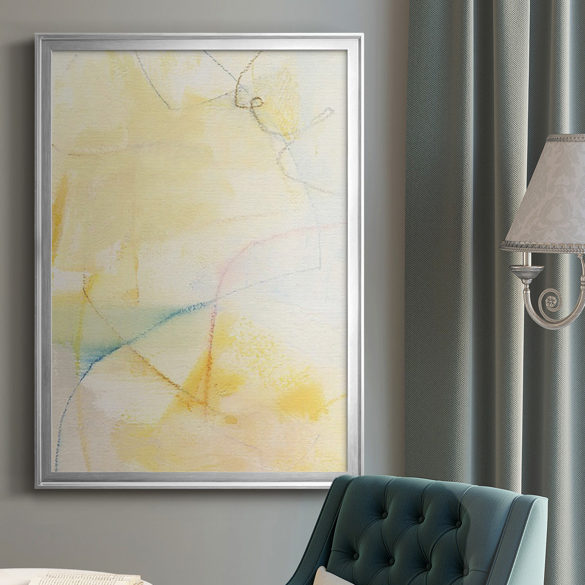 Barxan IV - Modern Framed Canvas Print