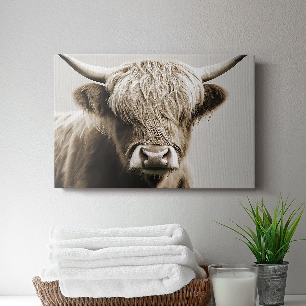 Highland Cow LXXXVI - Canvas Art Print