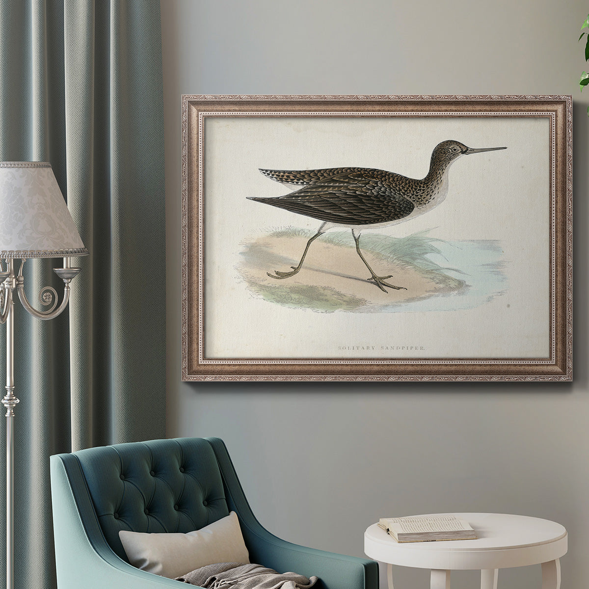 Morris Sandpipers VII Premium Framed Canvas- Ready to Hang