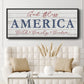 God Bless America - Floater Framed Canvas Print